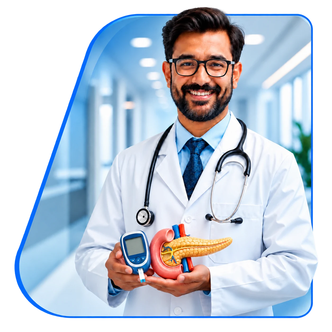 Endocrinologist at Vasavi Hospitals consulting a diabetes patient