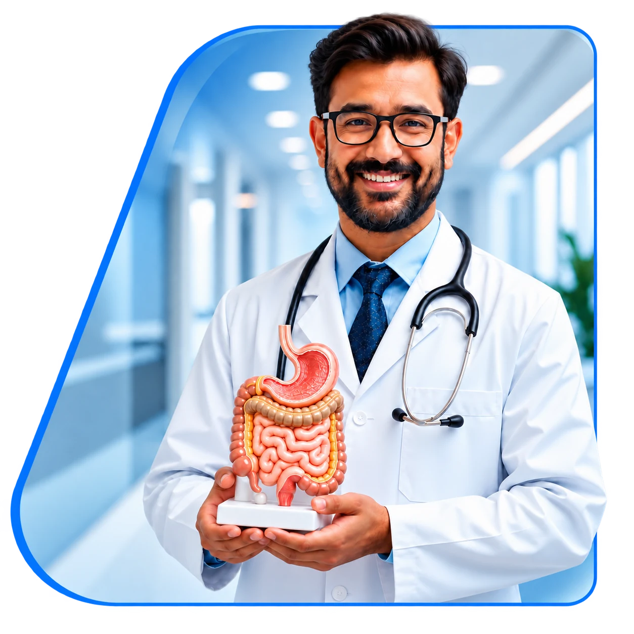 Gastroenterologist at Vasavi Hospitals consulting a patient
