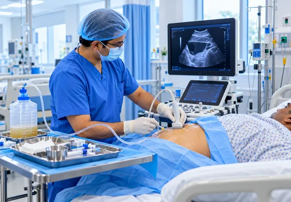 Paracentesis at Vasavi Hospitals